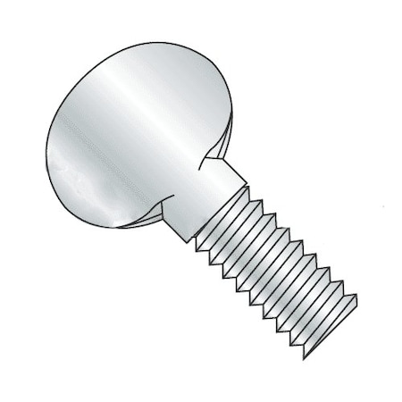 Newport Fasteners Thumb Screw, #10-32 Thread Size, Spade, Zinc Plated Steel, 1/2 in Lg, 3500 PK 299842-3500